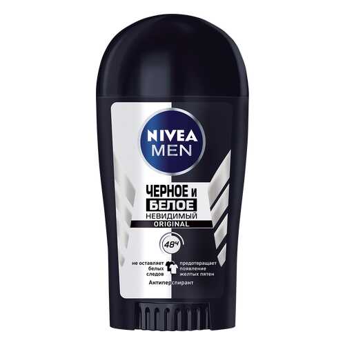 Антиперспирант Nivea for Men Невидимый для черного и белого 40 мл в Mirra