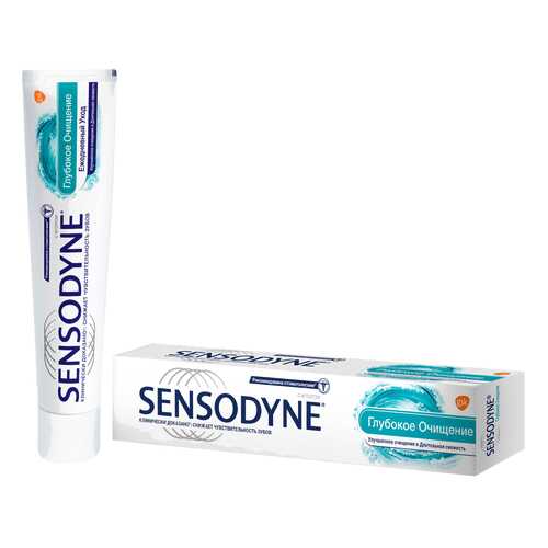 Зубная паста Sensodyne Глубокое очищение, для чувствительных зубов, 75 мл в Mirra