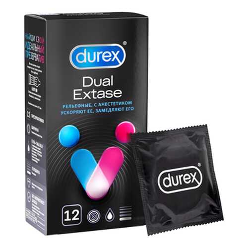 Презервативы Durex Dual Extase 12 шт. в Mirra