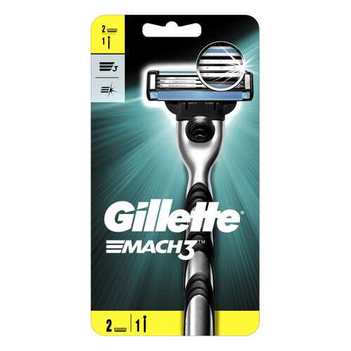 Мужская бритва Gillette Mach3 с 2 сменными кассетами в Mirra