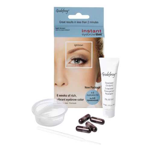 Краска для бровей Godefroy Eyebrow tint light brown 4 шт в Mirra