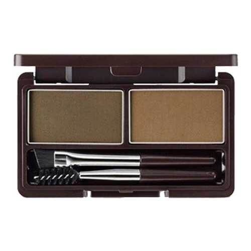 Пудра для бровей The Saem Eco Soul Eyebrow Kit, 02 Серо-коричневая, 2*2,5 г в Mirra