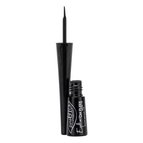 Подводка для глаз PuroBio Eyeliner On Fleek Brush Tip Black 3 мл в Mirra