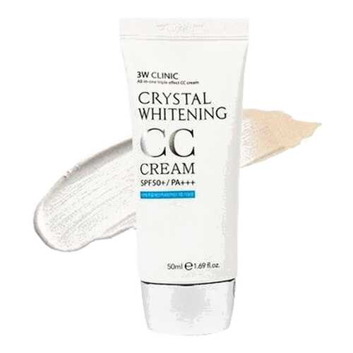 СС средство 3W Clinic Crystal Whitening Glitter Beige 50 мл в Mirra