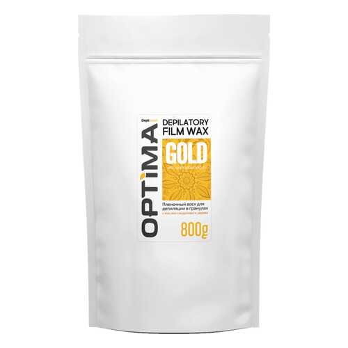 Воск для депиляции пленочный Depiltouch Optima Depilatory Film Wax Gold в гранулах 800 гр в Mirra