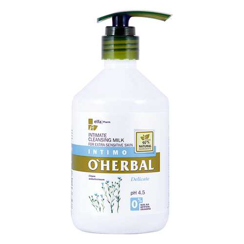 Молочко для интимной гигиены O’Herbal DELICATE, 500 мл в Mirra