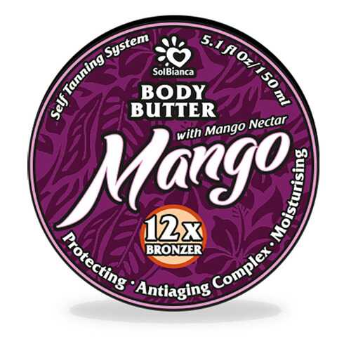 Твердое масло-автозагар SOL BIANCA Body Butter Mango с бронзаторами 150 мл в Mirra