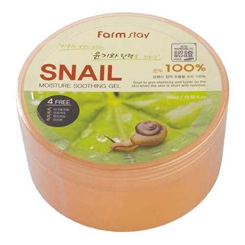 Гель для тела FarmStay MOISTURE SOOTHING GEL SNAIL 300мл в Mirra