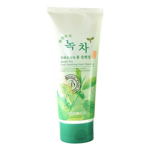 Очищающая пенка FoodaHolic Green Tea Fresh Soothing Foam Cleansing 180 мл в Mirra