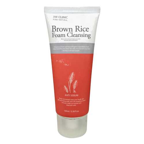 Пенка для умывания 3W Clinic Brown Rice Foam 130 г в Mirra