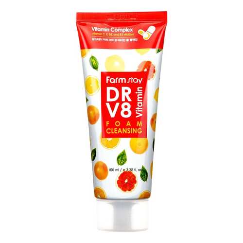 Пенка для умывания FarmStay DR-V8 Vitamin Foam Cleansing 100 мл в Mirra