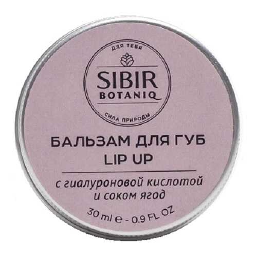 Бальзам для губ Lip Up с гиалуроновой кислотой Sibirbotaniq, 30 мл в Mirra