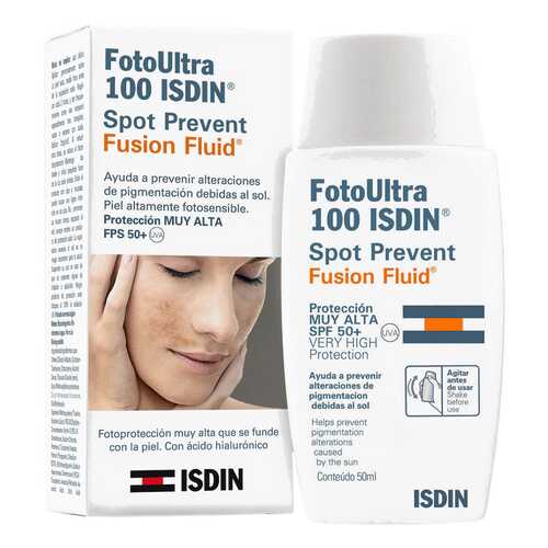 Крем для лица Isdin Foto Ultra 100 Spot Prevent Fusion Fluid SPF 50+ 50 мл в Mirra