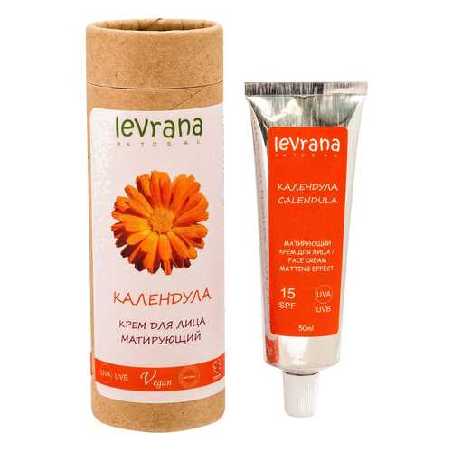 Крем для лица Levrana Календула матирующий эффект 15SPF 50 мл в Mirra