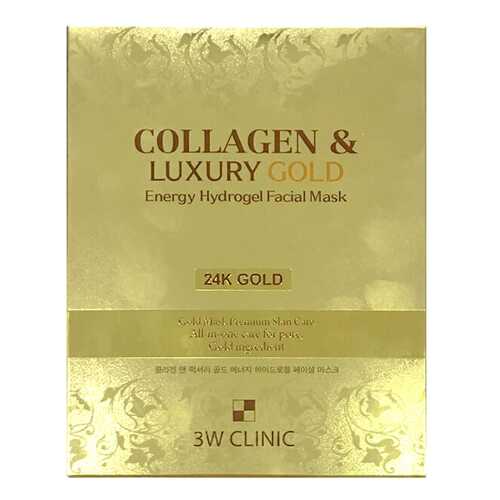 Маска для лица 3W Clinic Collagen & Luxury Gold Energy Hydrogel Facial Mask 30 мл в Mirra