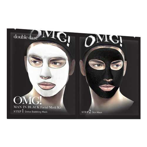 Маска для лица Double Dare OMG! Man In Black Facial Mask Kit упаковка 5 штук в Mirra