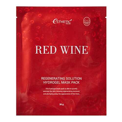 Маска для лица Esthetic House Red Wine Regenerating Solution Hydrogel Mask Pack 28 мл в Mirra