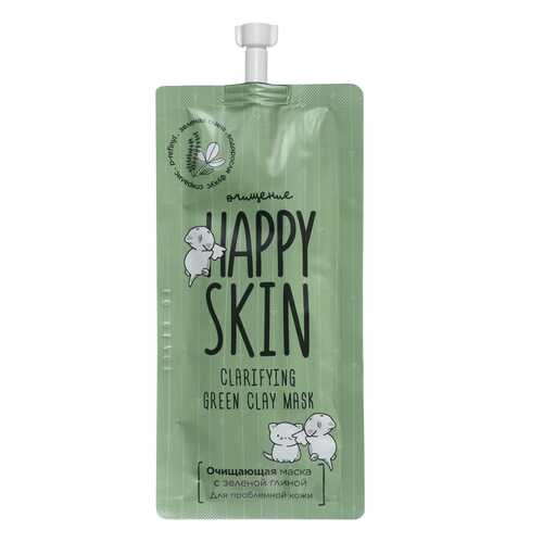 Очищающая маска Happy Skin, с зеленои? глинои?, 20 мл в Mirra