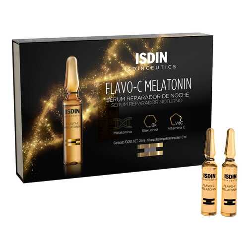 Сыворотка для лица Isdin Isdinceutics Flavo-C Melatonin Serum Reparador De Noche 10*2 мл в Mirra