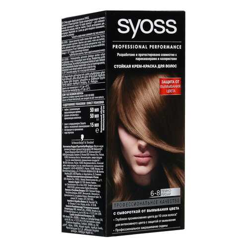 Краска для волос Syoss Color 6-8 Темно-русый в Mirra