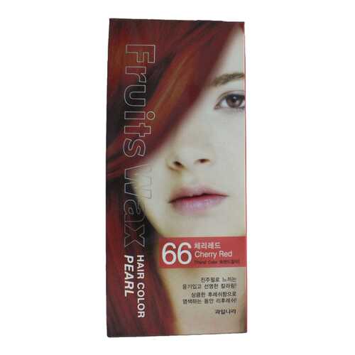 Краска для волос Welcos Fruits Wax Pearl Hair Color 66 Cherry Red 60 мл в Mirra