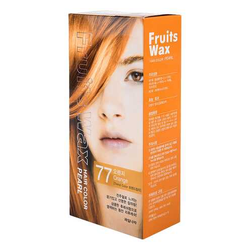 Краска для волос Welcos Fruits Wax Pearl Hair Color 77 Orange 60 мл в Mirra