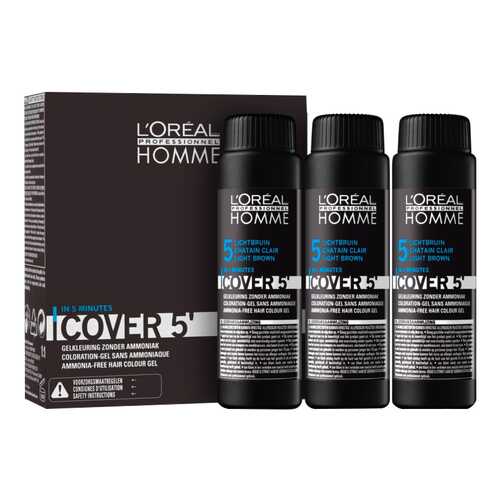 Оттеночный гель L'Oreal Professionnel Homme Cover 5 №5 Light Brown 150 мл в Mirra