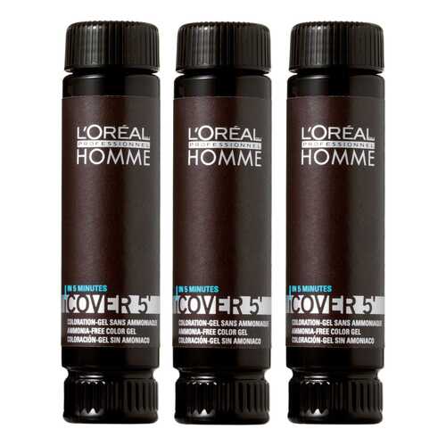 Тонирующее средство L'Oreal Professionnel Homme Cover Гель 5 №4 50 мл x 3 шт в Mirra